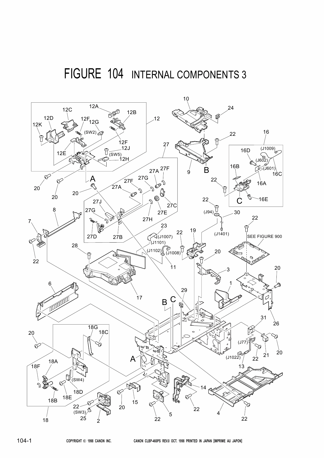 Canon imageCLASS CLBP-460 Parts Catalog Manual-2